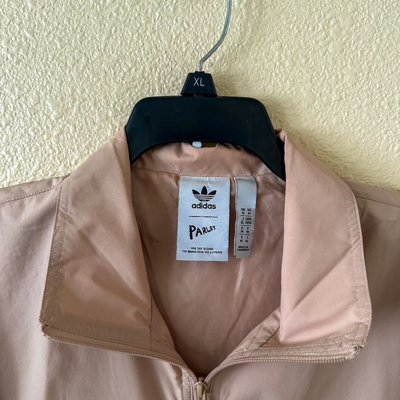 Adidas Men’s Parley Track Tops TT Jacket Beige Size Men's Medium - Picture 5 of 6